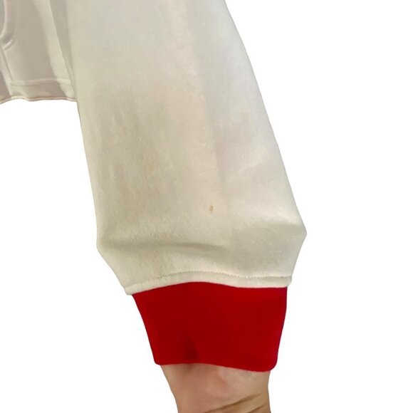 Red Oak Sportswear Mens Pullover Hoodie Sweatshirt with Pocket Red White XL - Picture 12 of 15